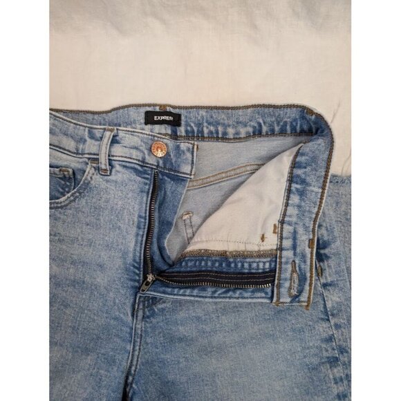 Express straight ankle high rise women's sz 4 regular stonewashed distressed K1 - Picture 8 of 14